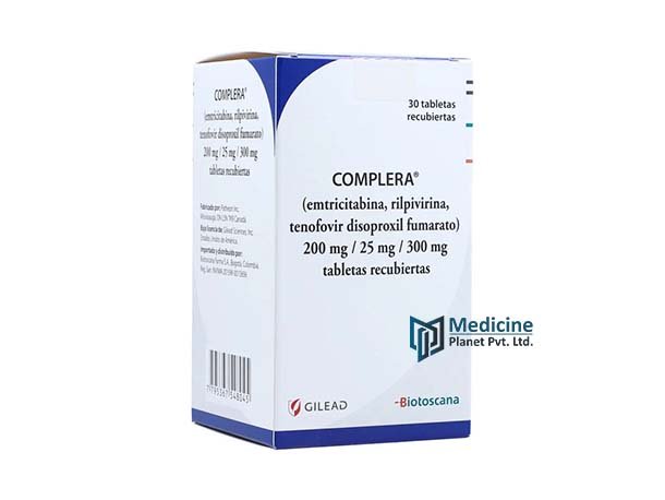 Complera 200 mg/25 mg/300 mg Tablet