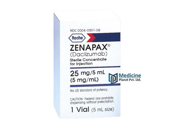 Zenapax 25 mg/5 ml Daclizumab Injection