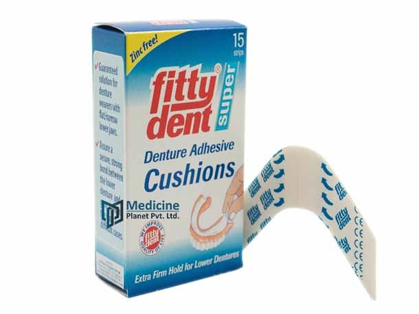 Fittydent Super Denture Adhesive Cushions Strips