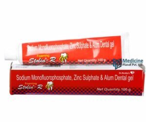 Foaming Stolin-R Sodium Monofluorophosphate, Zinc Sulphate & Alum Dental Gel