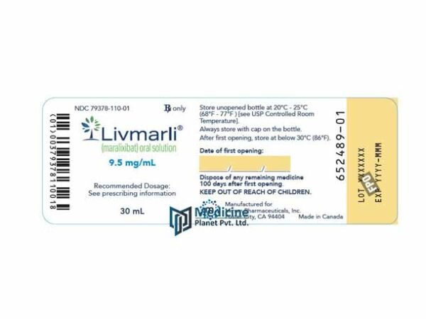 Livmarli (Maralixibat) 9.5 mg