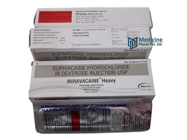 Miravacaine Heavy Bupivacaine Hydrochloride In Dextrose Injection