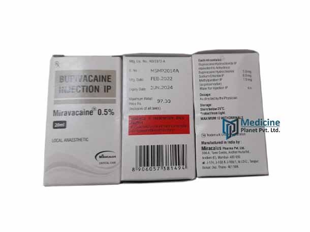 Miravacaine 0.5% Bupivacaine Injection