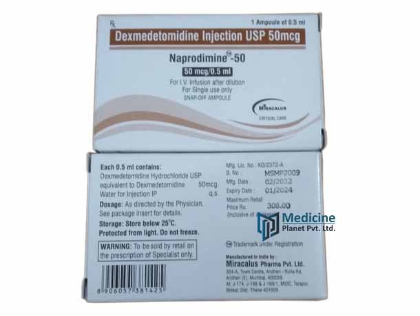 Naprodimine 50 mcg Dexmedetomidine Injection