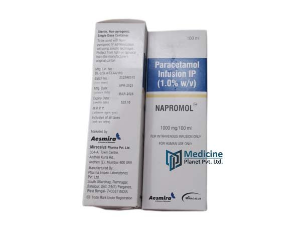 Napromol Paracetamol Infusion 1000 mg