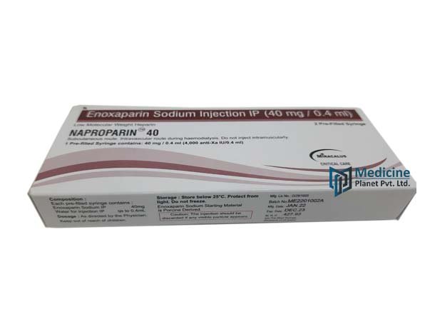 Naproparin 40 Enoxaparin Sodium Injection