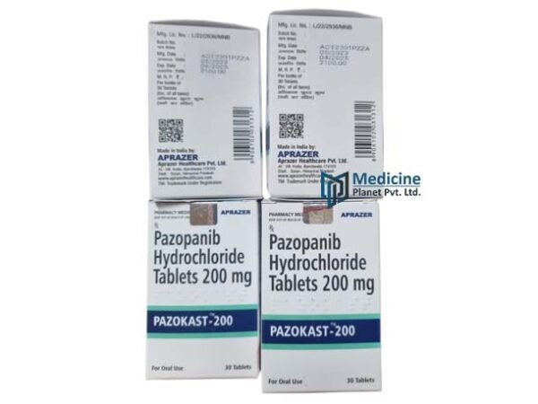 Pazokast 200 mg Pazopanib Hydrochloride Tablet