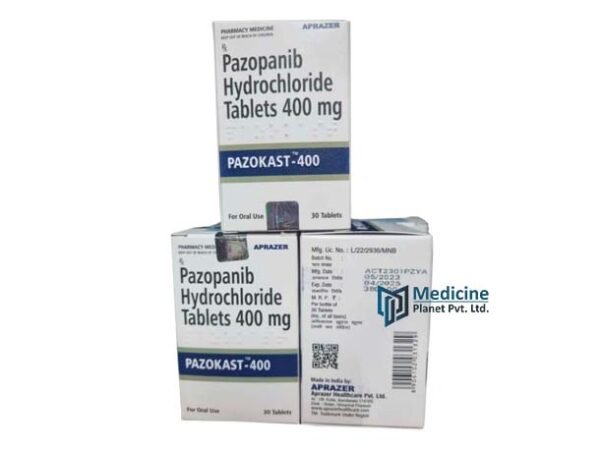 Pazokast 400 mg Pazopanib Hydrochloride Tablet